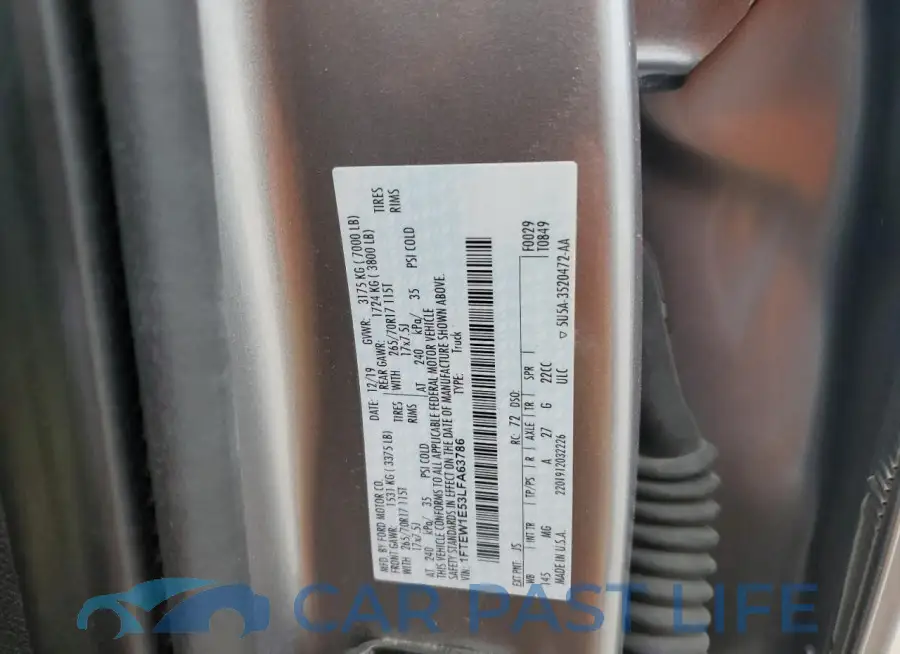 1FTEW1E53LFA63786# 12