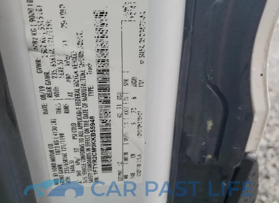 1FTYR2CM0KKB55948# 13