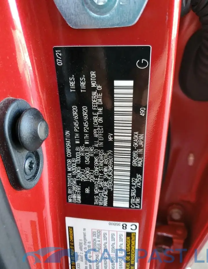 JTEKU5JR3M5960179# 13