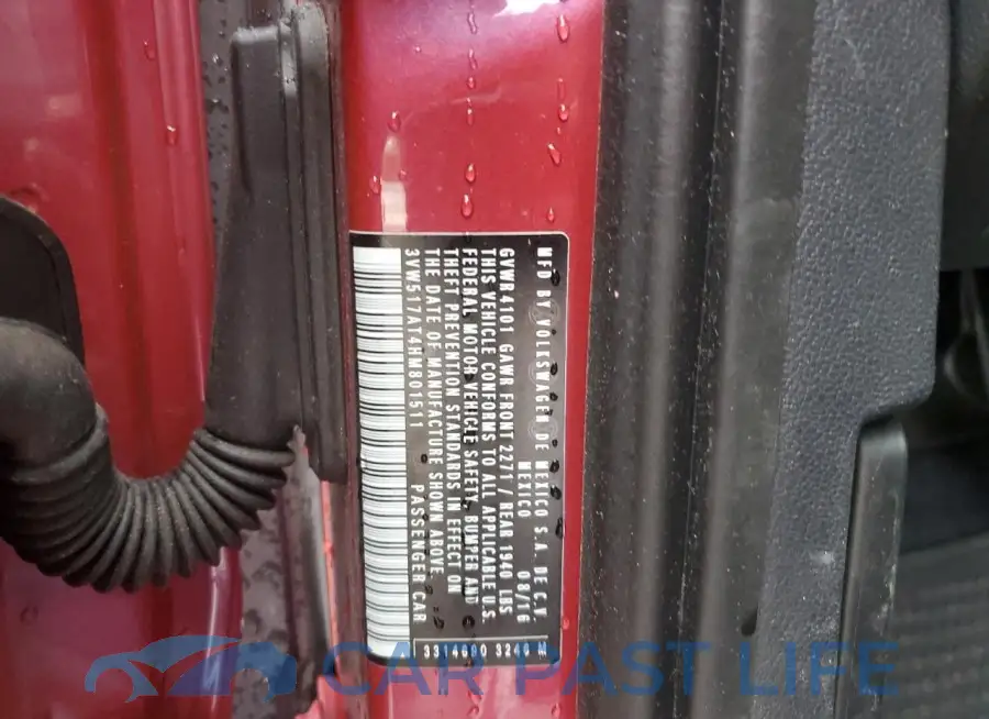 3VW517AT4HM801511# 12