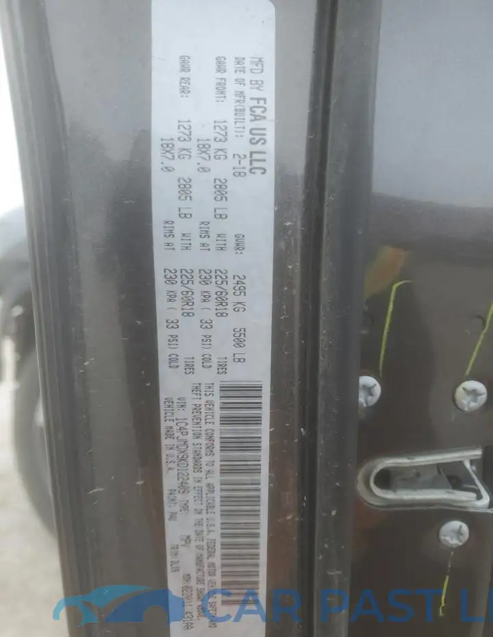 1C4PJMDX9KD122409# 13
