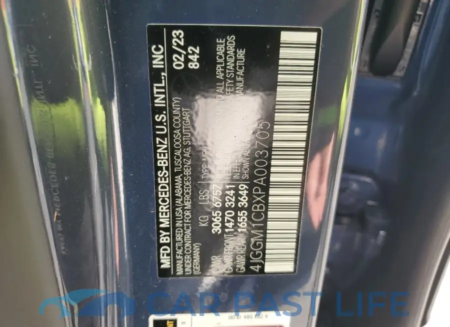 4JGGM1CBXPA003705# 13