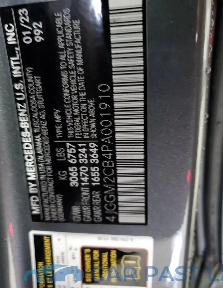 4JGGM2CB4PA001910# 13