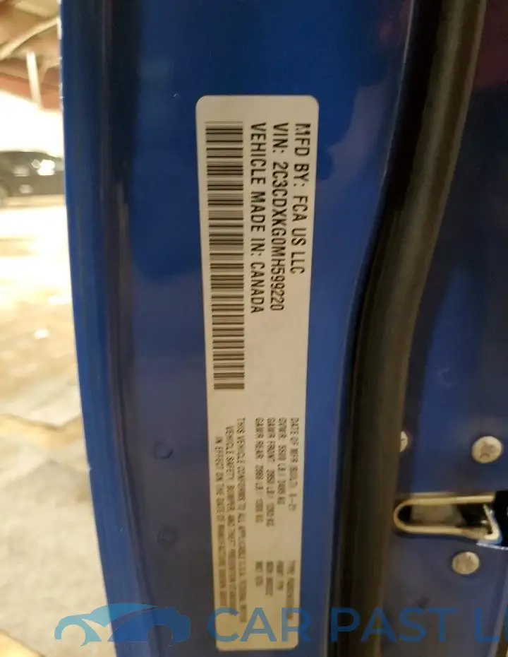 2C3CDXKG0MH599220# 13
