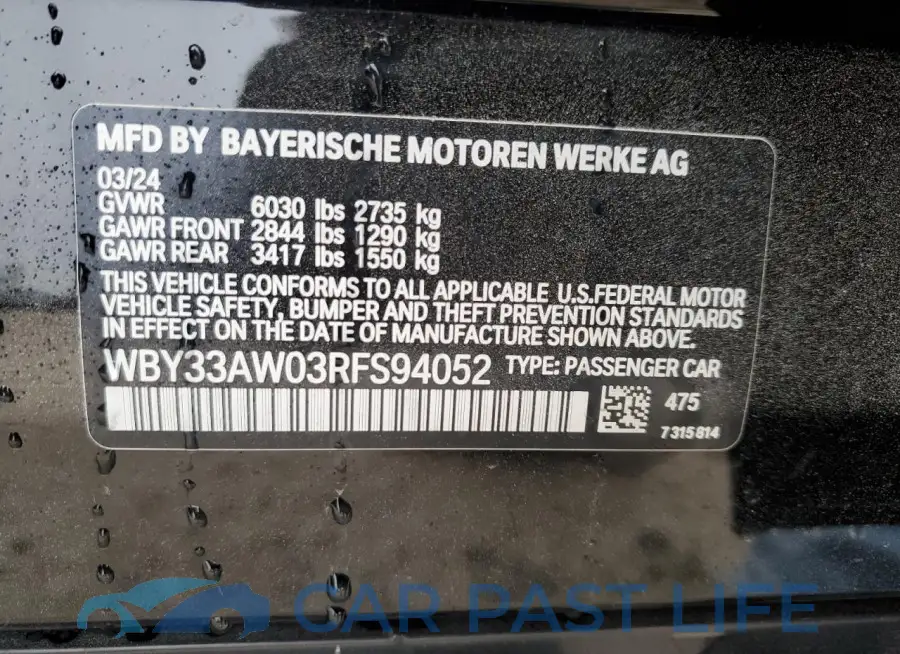 WBY33AW03RFS94052# 13