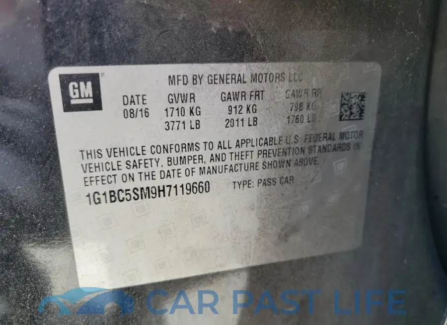 1G1BC5SM9H7119660# 12