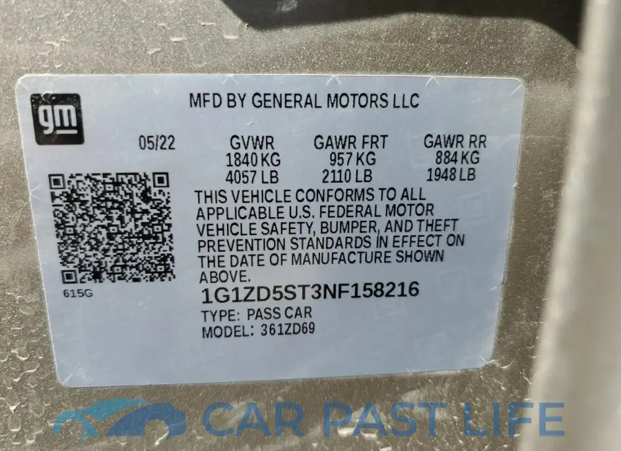 1G1ZD5ST3NF158216# 12
