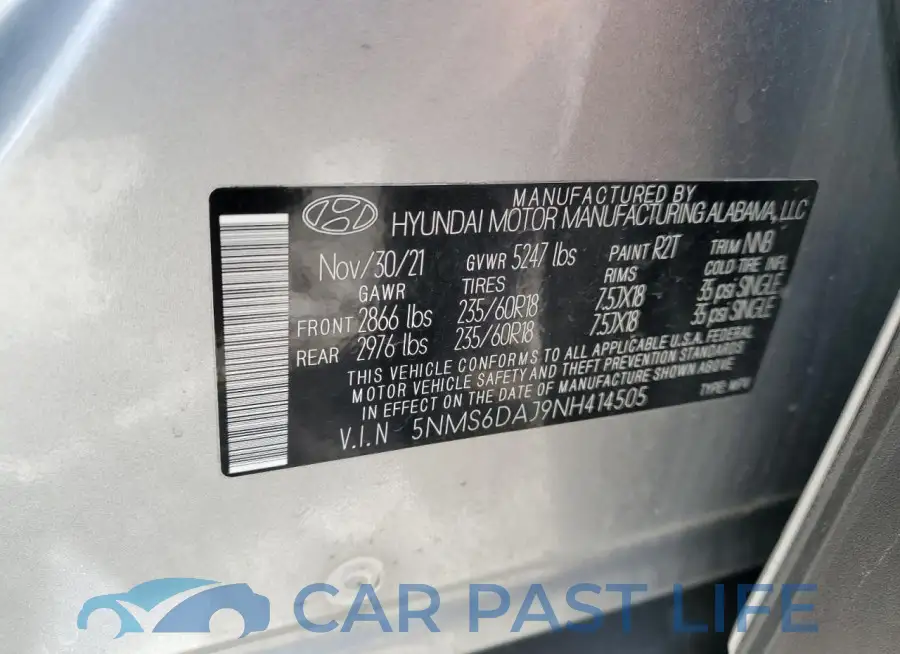 5NMS6DAJ9NH414505# 13