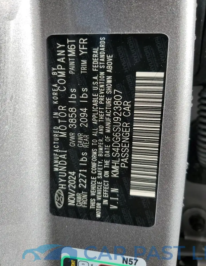 KMHLS4DG6SU923807# 12