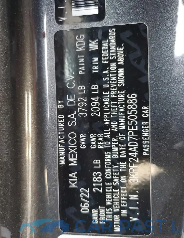 3KPF24AD7PE505886# 12