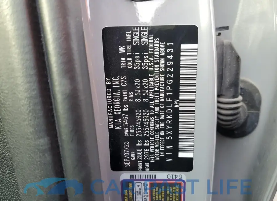 5XYRKDLF1PG229431# 14