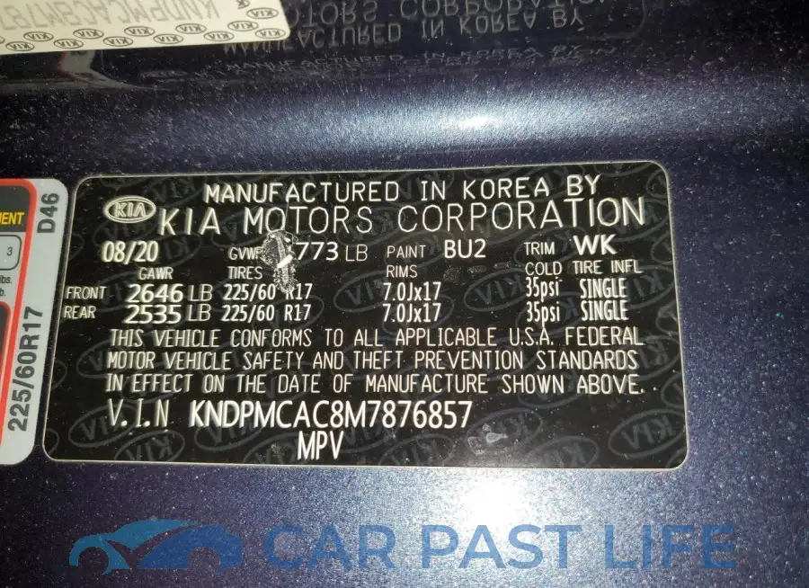 KNDPMCAC8M7876857# 13