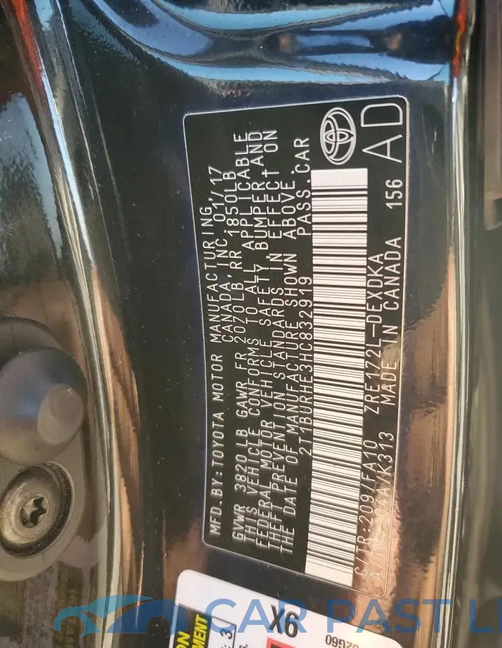 2T1BURHE3HC832919# 12