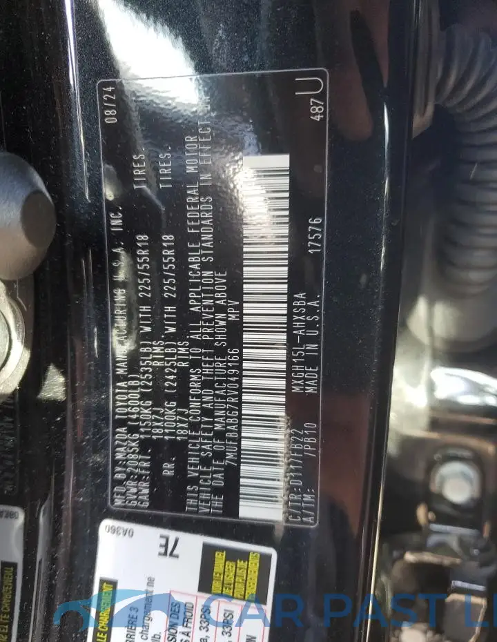 7MUFBABG7RV049166# 12