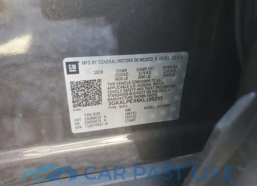 3GKALPEX6KL199253# 13