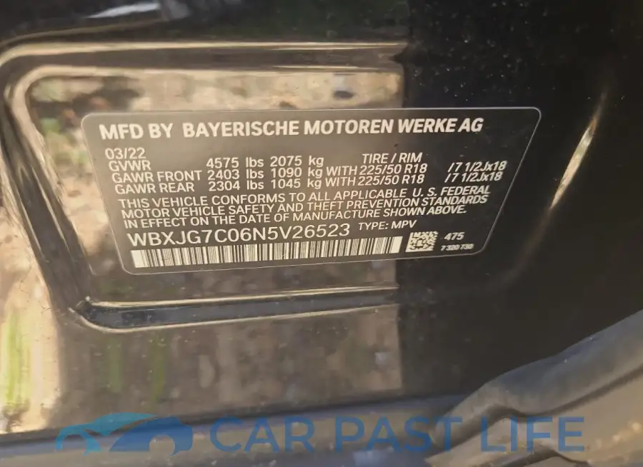 WBXJG7C06N5V26523# 14