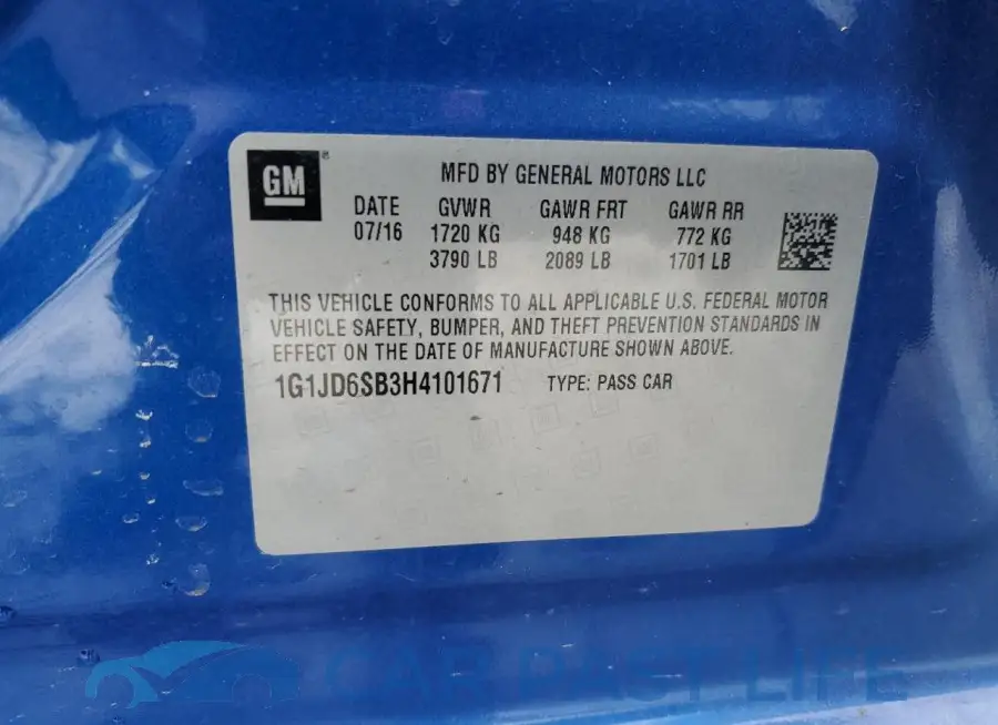 1G1JD6SB3H4101671# 13