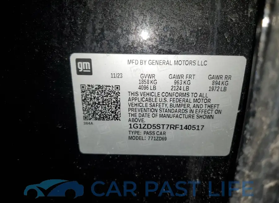 1G1ZD5ST7RF140517# 12