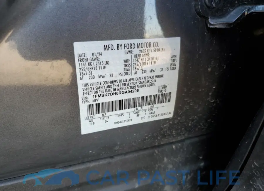 1FMSK7DH0RGA04206# 13