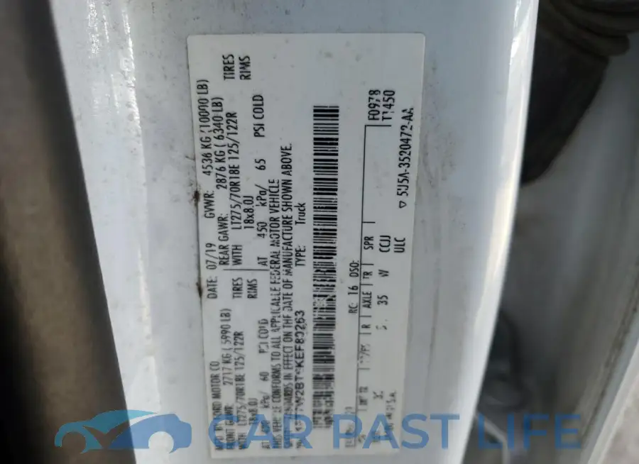 1FT7W2BT6KEF80263# 13