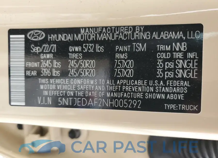5NTJEDAF2NH005292# 13