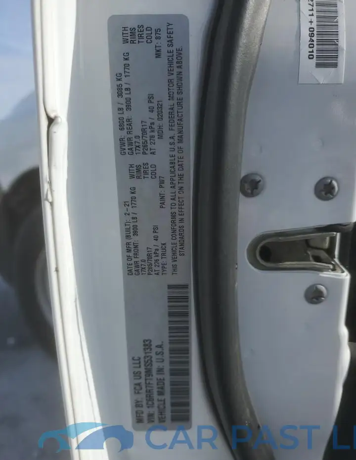 1C6RR7FT9MS531383# 12