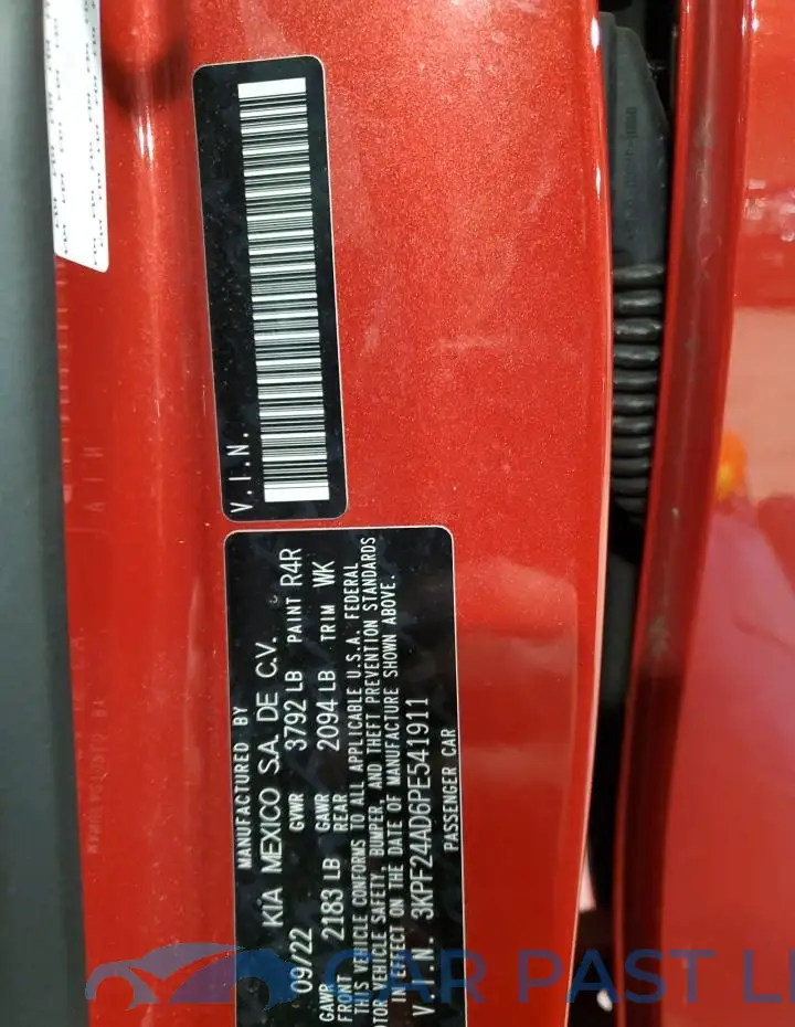 3KPF24AD6PE541911# 12