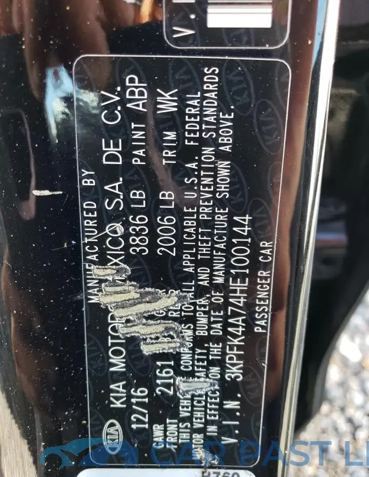 3KPFK4A74HE100144# 12