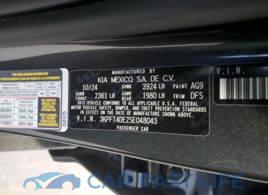 3KPFT4DE2SE048043# 12