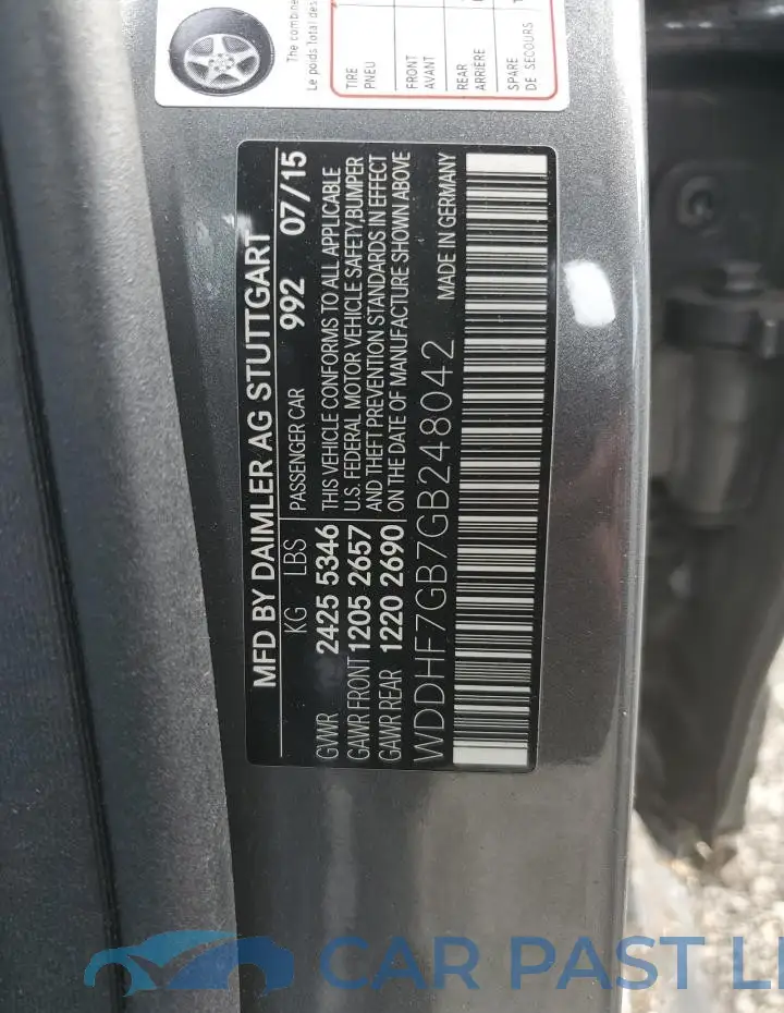 WDDHF7GB7GB248042# 12