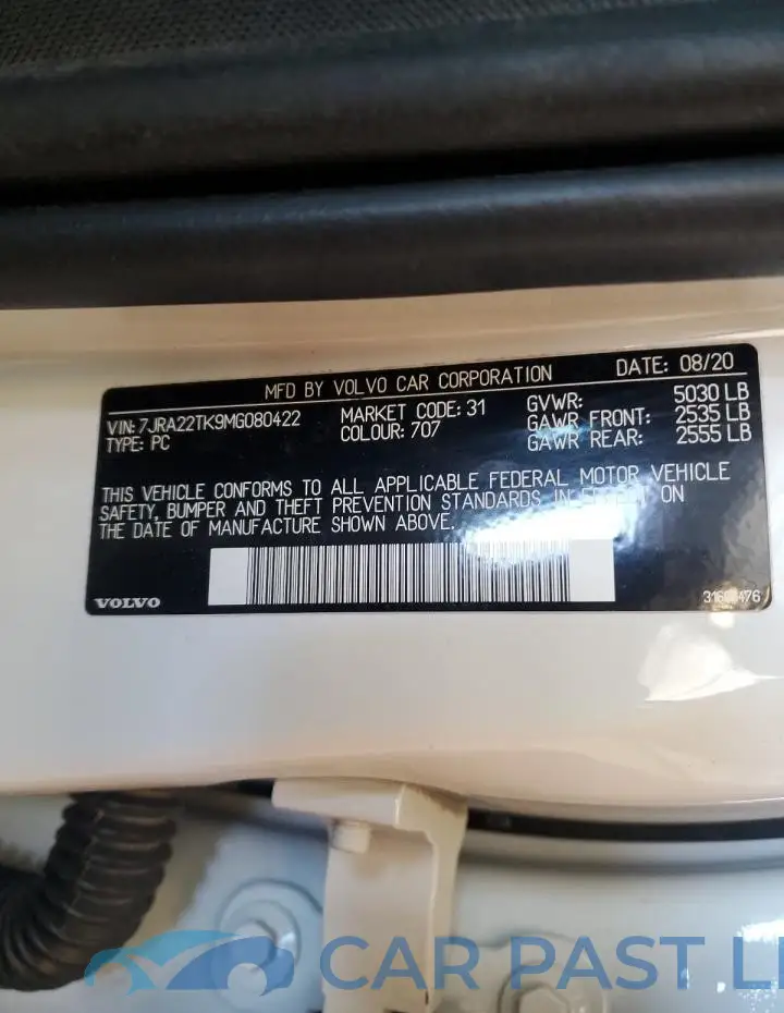 7JRA22TK9MG080422# 13