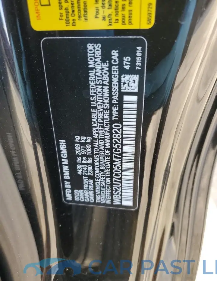 WBS2U7C05M7G52820# 13