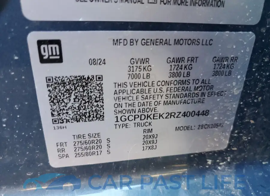 1GCPDKEK2RZ400448# 13
