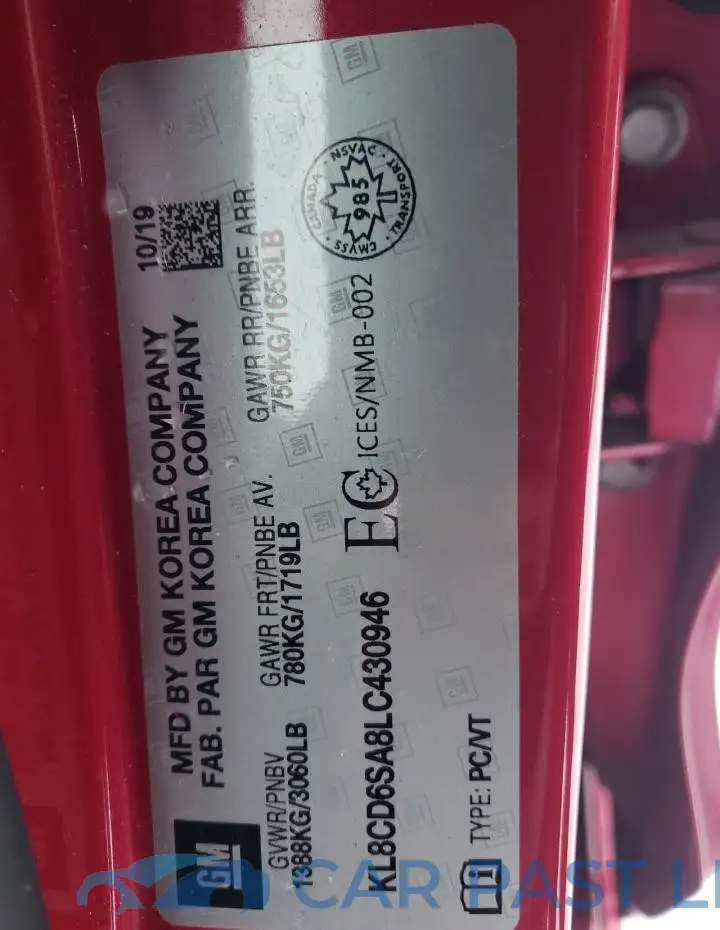KL8CD6SA8LC430946# 13