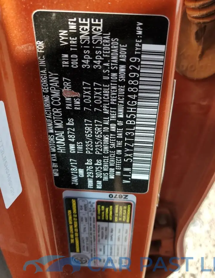 5XYZT3LB5HG488929# 13