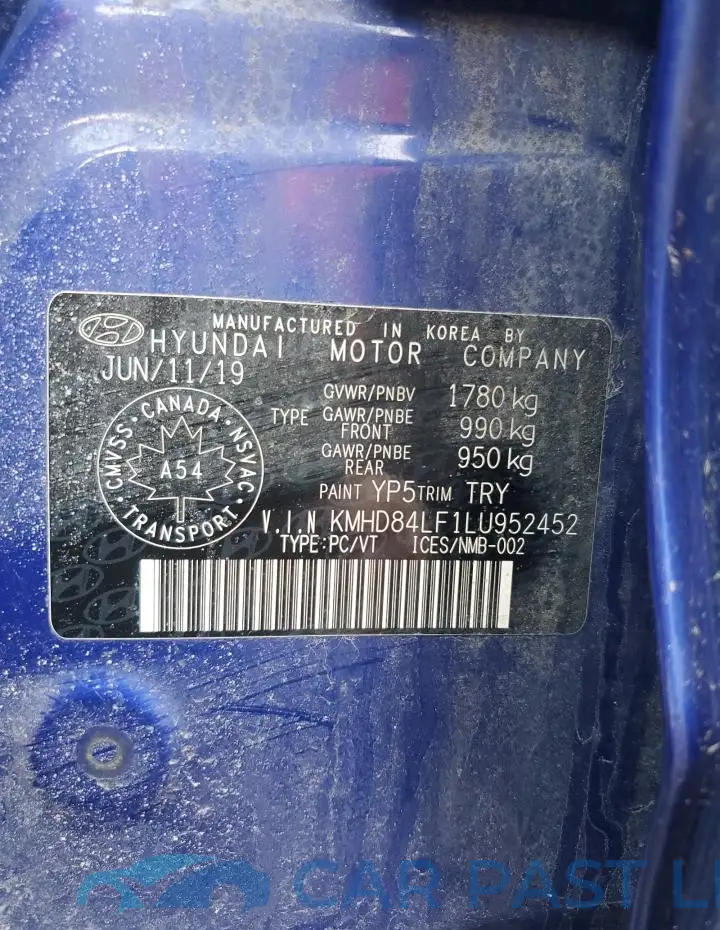 KMHD84LF1LU952452# 12