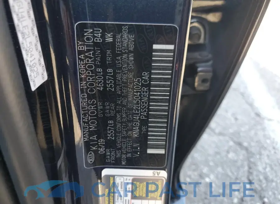 KNAGU4LE2L5041025# 13