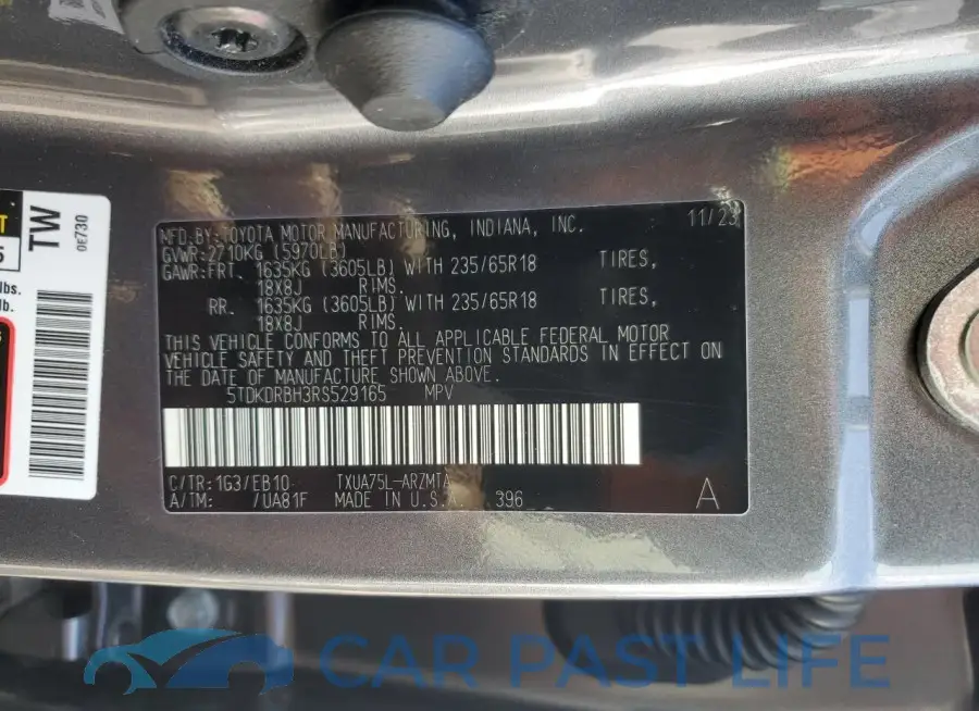 5TDKDRBH3RS529165# 13