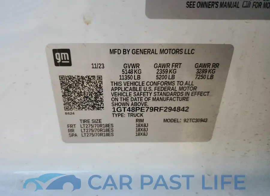 1GT48PE79RF294842# 12