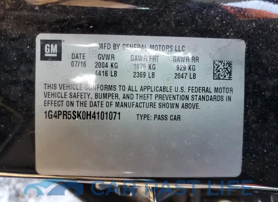 1G4PR5SK0H4101071# 12