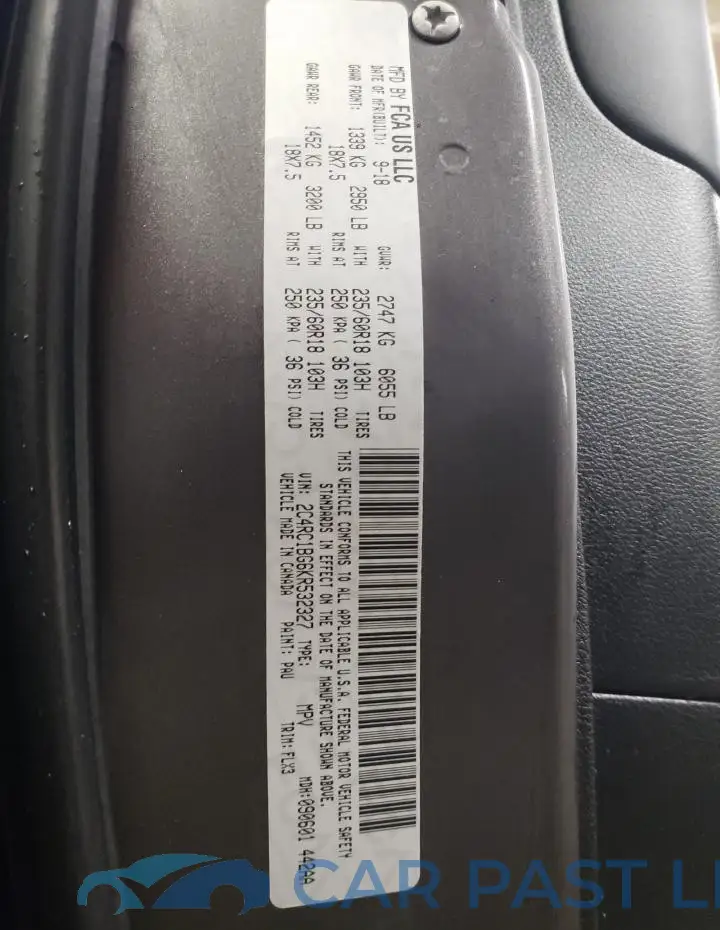 2C4RC1BG6KR532327# 13
