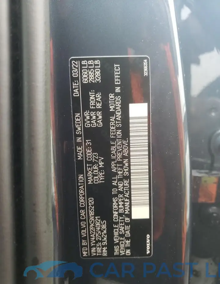 YV4A22PK5N1852120# 13