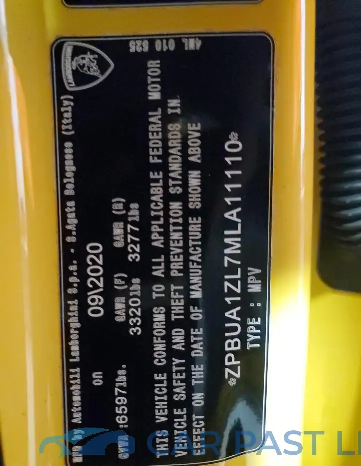 ZPBUA1ZL7MLA11110# 13
