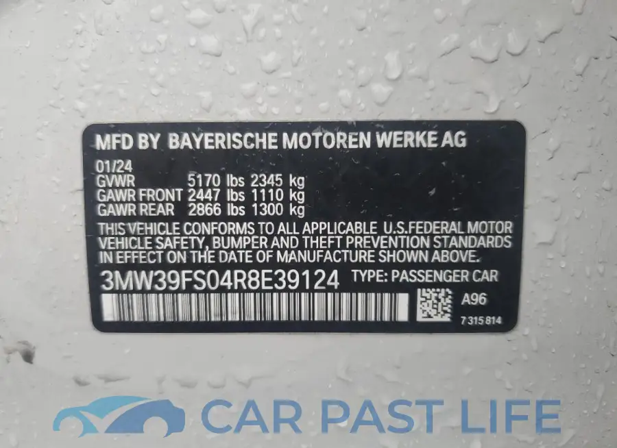 3MW39FS04R8E39124# 12
