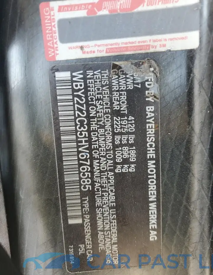 WBY2Z2C35HV676585# 12