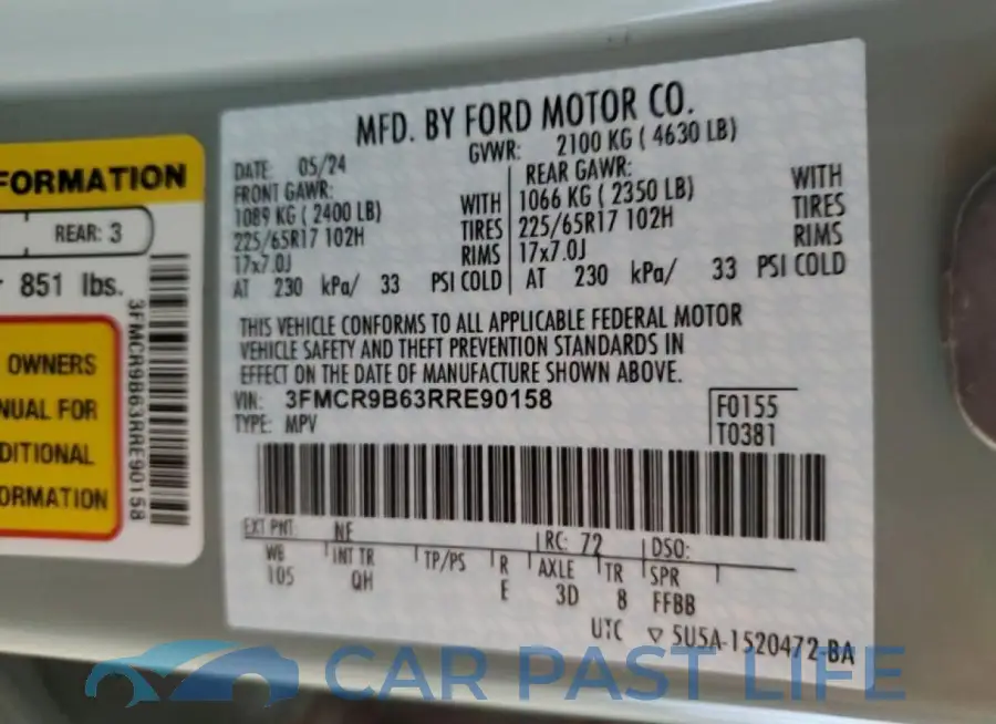 3FMCR9B63RRE90158# 14