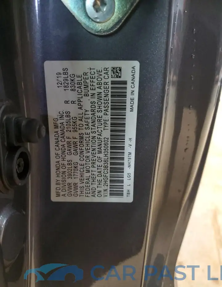 2HGFC3B36LH350602# 13
