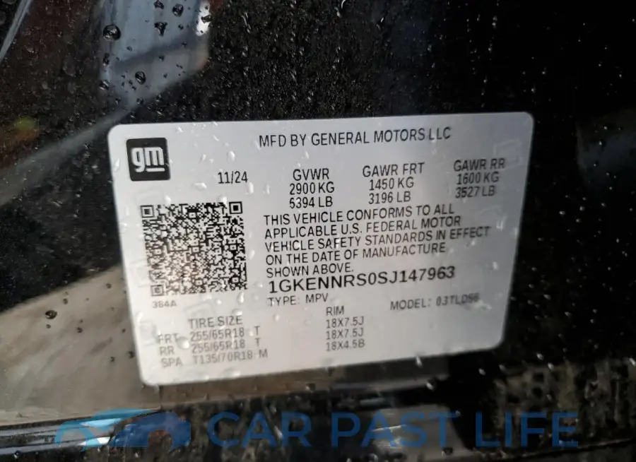 1GKENNRS0SJ147963# 13