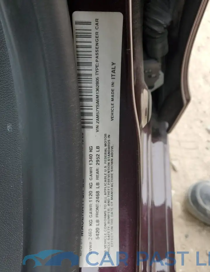 ZAM57YSA6M1362805# 12