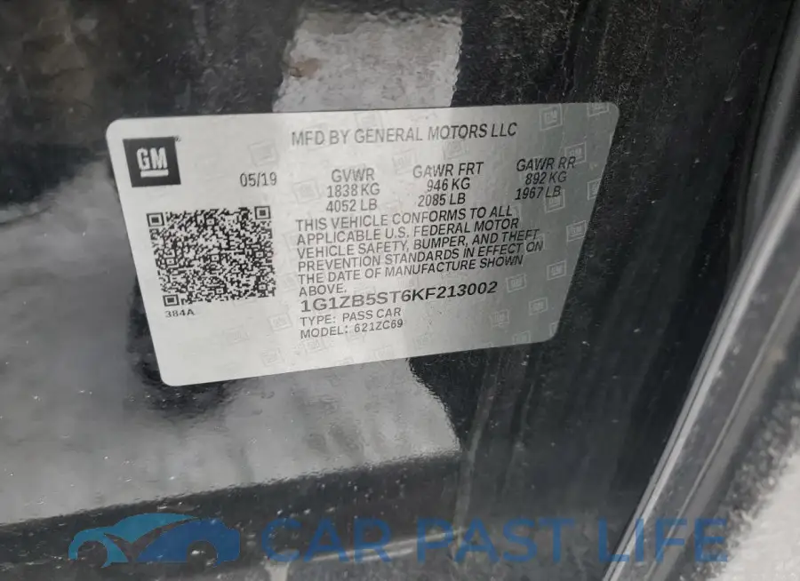 1G1ZB5ST6KF213002# 12